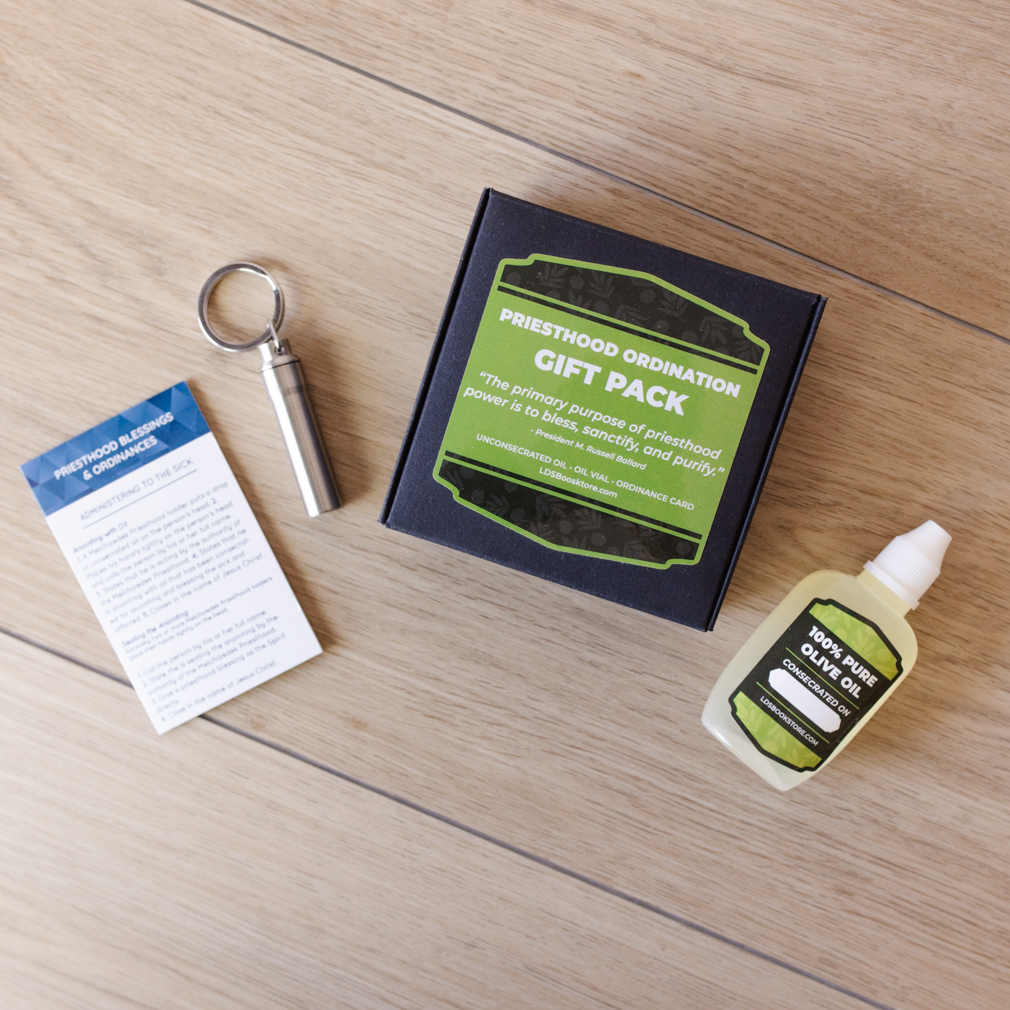 Priesthood Ordination Gift Pack in LDS Oil Vials on LDSBookstore.com